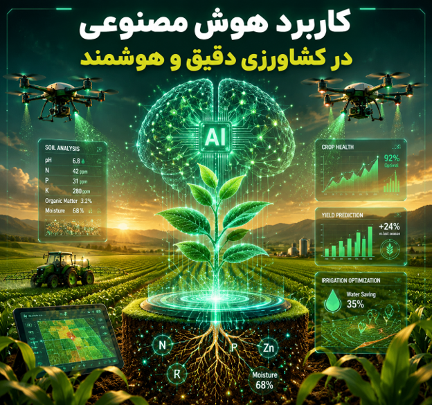 کاربرد هوش مصنوعی در کشاورزی دقیق و هوشمند