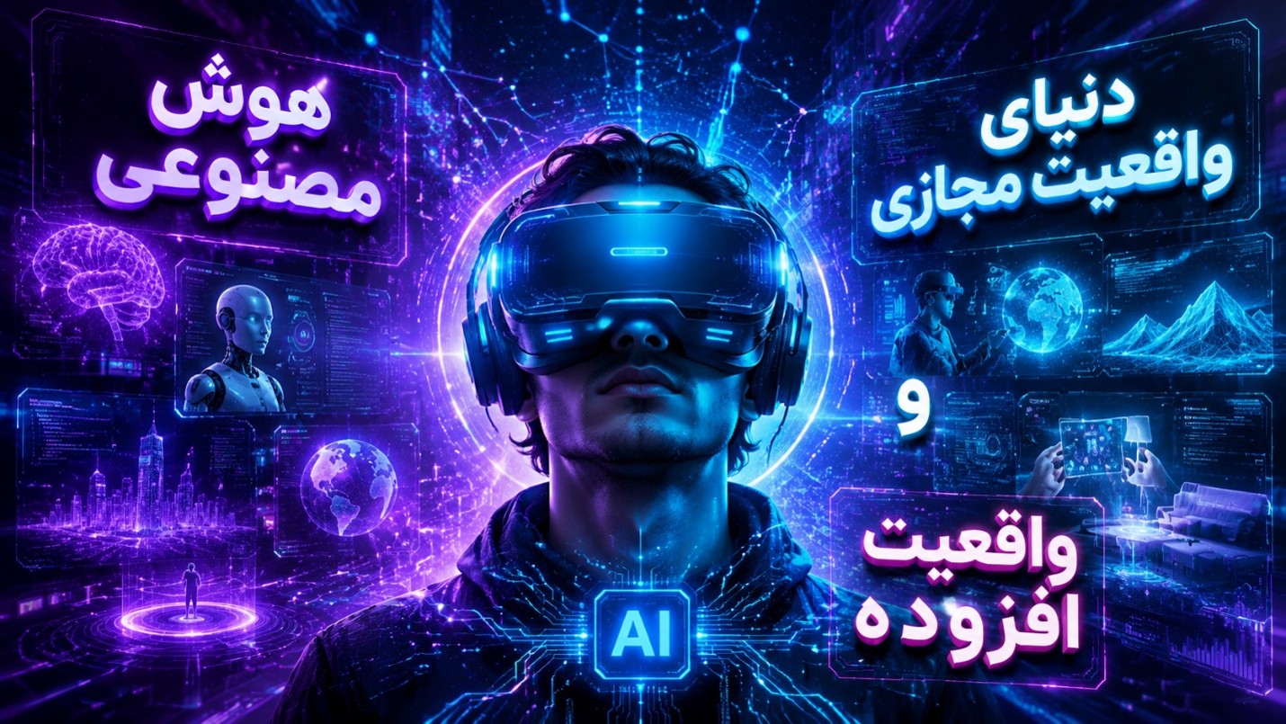 هوش مصنوعی و دنیای واقعیت مجازی و افزوده: وقتی ذهن ماشین وارد فضای سه‌بعدی می‌شود