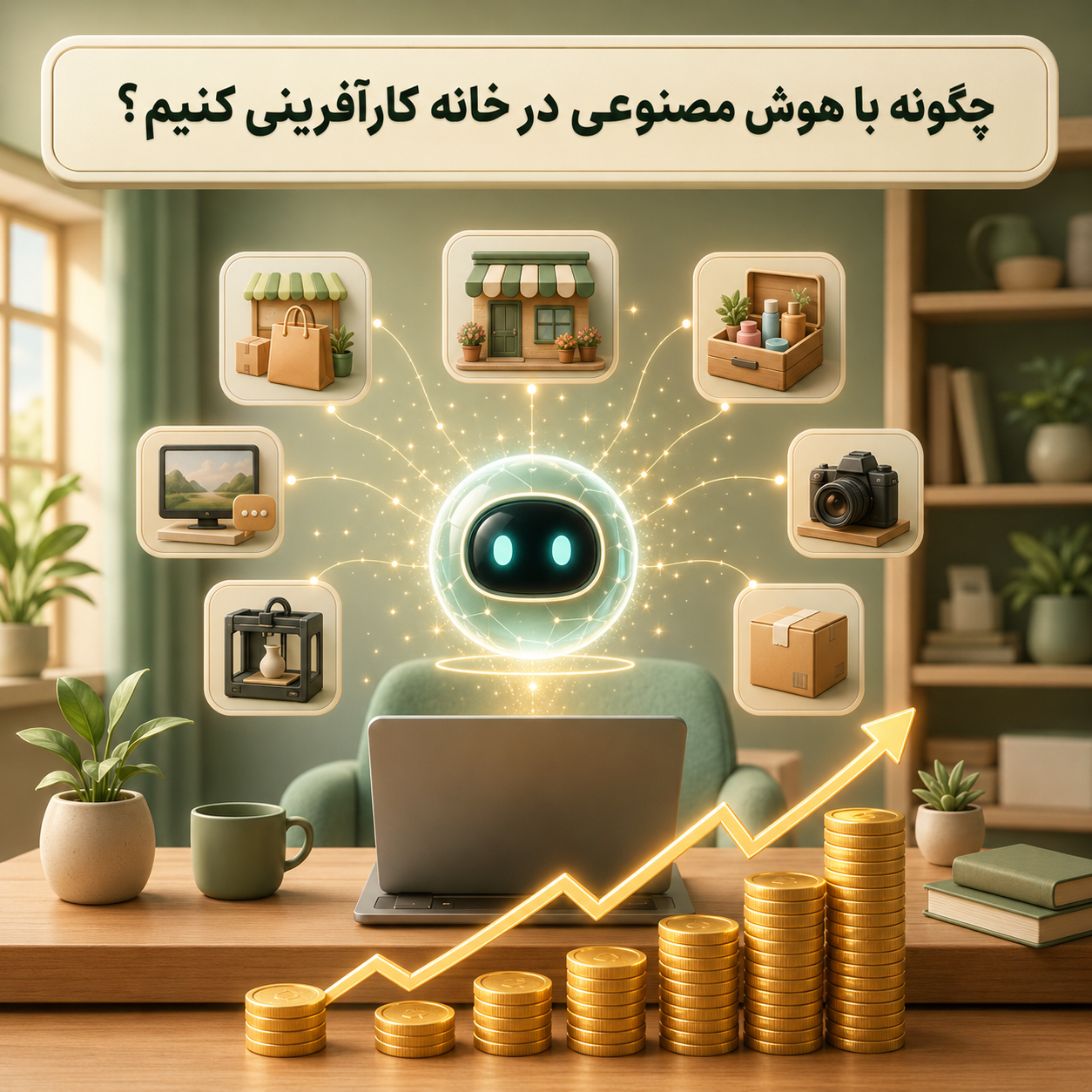 چگونه با هوش مصنوعی در خانه کارآفرینی کنیم؟