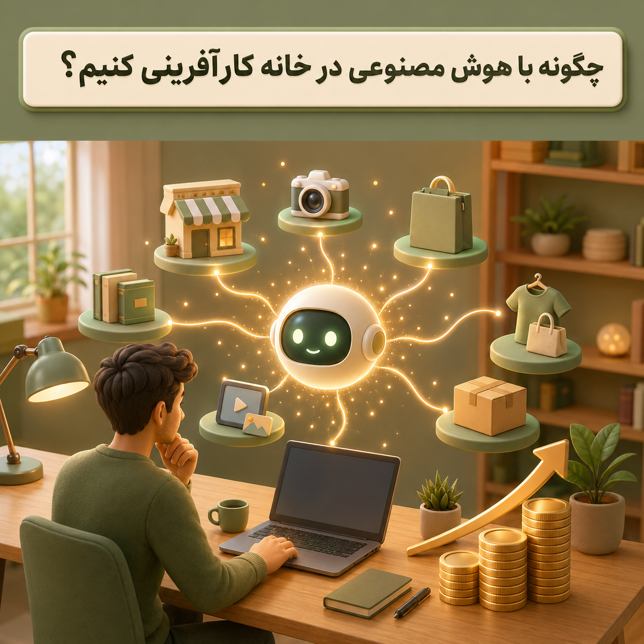 چگونه با هوش مصنوعی در خانه کارآفرینی کنیم؟