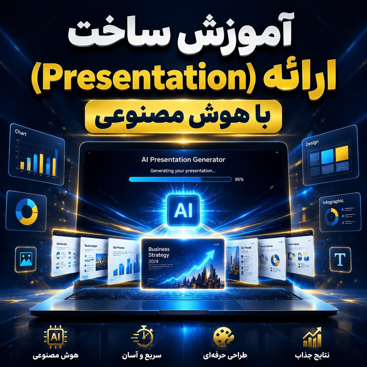 آموزش ساخت ارائه (Presentation) با هوش مصنوعی؛ از ایده تا اسلاید حرفه‌ای در چند دقیقه