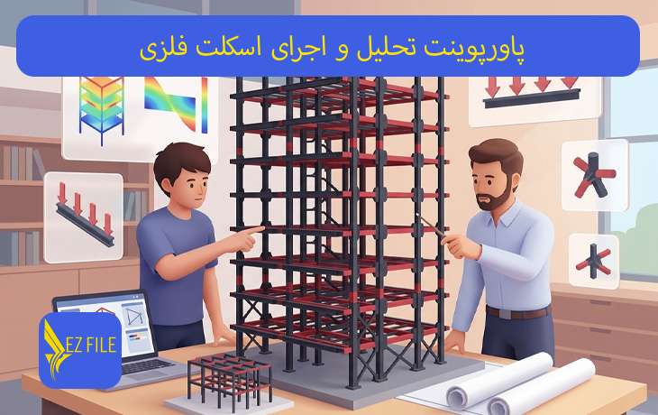 پاورپوینت تحلیل و اجرای اسکلت فلزی
