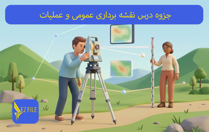 جزوه درس نقشه برداری عمومی و عملیات
