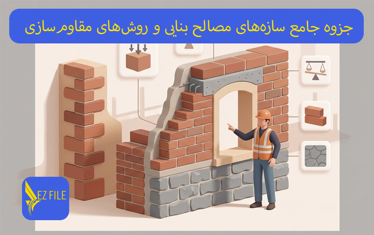 جزوه جامع سازه‌های مصالح بنایی و روش‌های مقاوم‌سازی